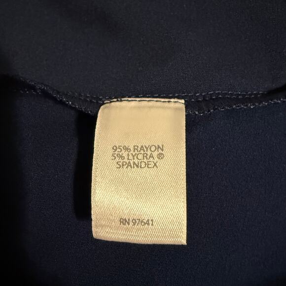 J Jill Wherever Collection A-Line Dress 3X Blue Knit Long Sleeve NWT Comfort Fit - Picture 7 of 11